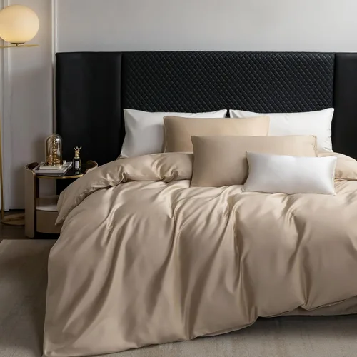 Vista 33 de MooMee Juego de funda de edredón 100% algodón de fibra extra larga de 600 hilos, satén sedoso, suave, transpirable, duradero, ropa de cama de Azul