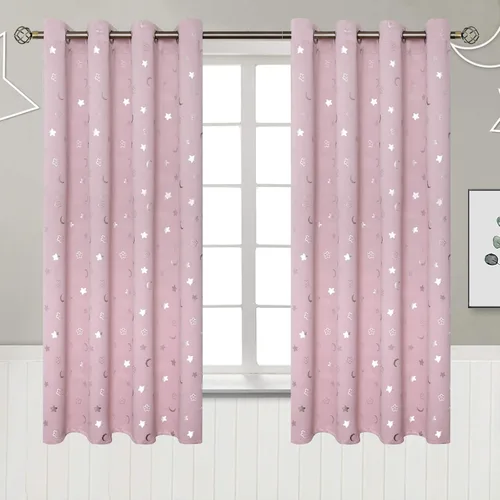 Vista 136 de BGment Cortinas cortas para ventanas, cortinas opacas pequeñas de 45 pulgadas para dormitorio, cortinas de oscurecimiento de habitación