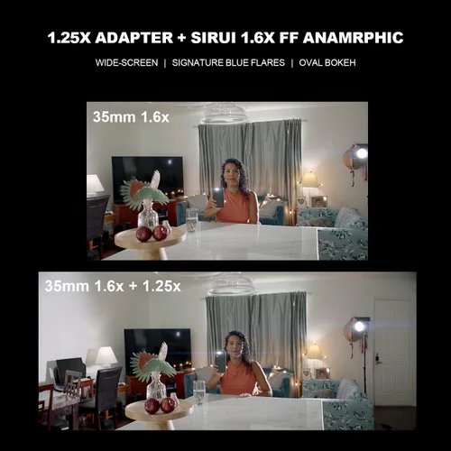 Vista 5 de SIRUI Adaptador anamórfico 1.25x T2.9 para lentes de la serie Venus con enfoque único frontal