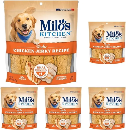 Vista 17 de Milo's Kitchen Homestyle - Golosinas para perros, rebanadas de salchicha de res, 10 onzas, altas en proteínas, sin sabores artificiales