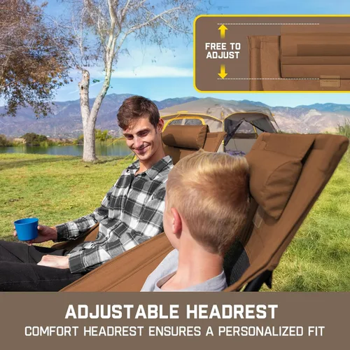 Vista 8 de FanttikOutdoor Zeta L8 Max - Silla de campamento, portátil y ligera, multiángulo ajustable, silla plegable con bolsa de transporte para campamento