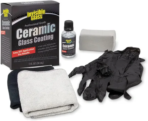 Invisible Glass 95151 Kit de revestimiento de vidrio cerámico – Larga duración, repelente a la lluvia y protección hidrofóbica para parabrisas de