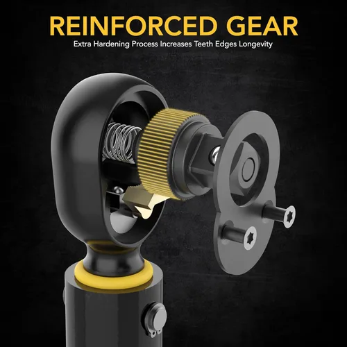 Vista 3 de LEXIVON Llave dinamométrica para bicicleta de 1/4 de pulgada, Newton Metro Engranaje de 72 dientes, tipo clic de doble dirección, 2-26 Nm