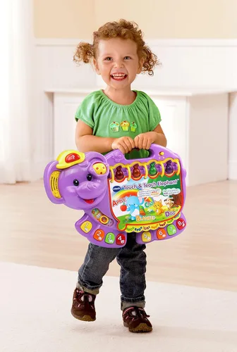 Vista 5 de Libro VTech Touch para aprender y tocar en forma de elefante, Azul