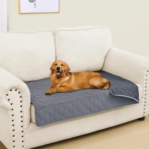 Vista 151 de Smiry Funda Manta Impermeable para Cama de Perro, Manta Suave Reversible para Mascotas, Lavable a Prueba de Fugas, Funda para Gatos y Perros