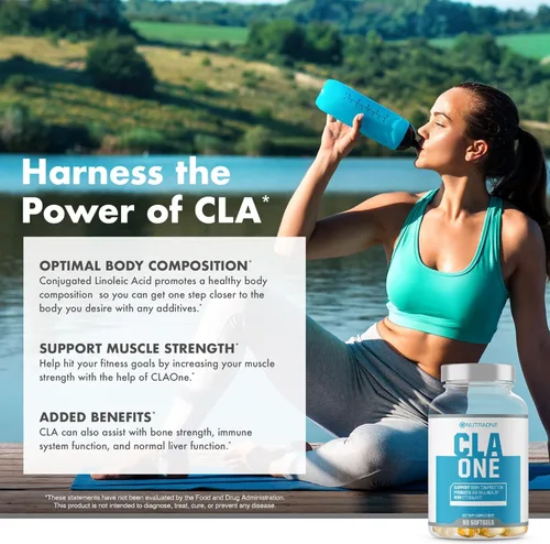 Vista 7 de NutraOne Nutrition Suplemento CLAOne de ácido linoleico conjugado (CLA) Suplemento natural* (90 cápsulas)
