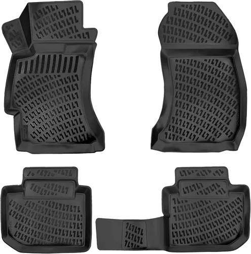 Vista 11 de RizLiner Alfombrillas de goma 3D para automóvil para Mazda 3 2010-2013, medidas con láser, para todo tipo de clima, resistentes, impermeables, sin