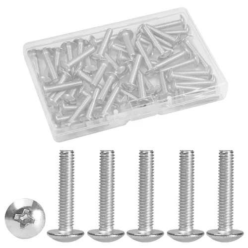 Vista 43 de MroMax Tornillos de máquina M2.0.197 x 0.157 in Tornillos Phillips Cross Truss Head Tornillo 304 Pernos de sujeción de acero inoxidable 15pcs