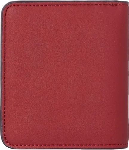 Vista 4 de Toughergun Billetera plegable de cuero genuino para mujer, pequeña y compacta, con bloqueo RFID y ventana de identificación