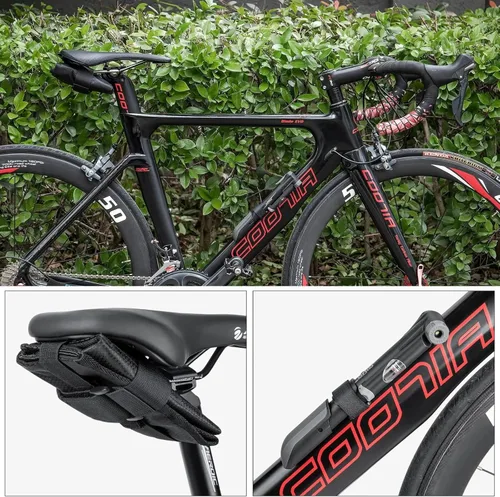 Vista 7 de Kit de herramientas de reparación de bicicletas con bomba de bicicleta y bolsa de sillín - Kits de herramientas de bicicleta para reparación