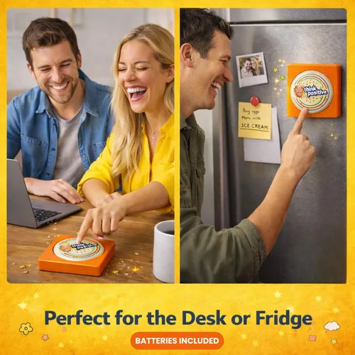 Vista 4 de The Monocle Breakers Donald Trump Talking Positivity Button – 15 Affirmation Quotes in His Voice – Funny Political Humor Desk Toy Gift