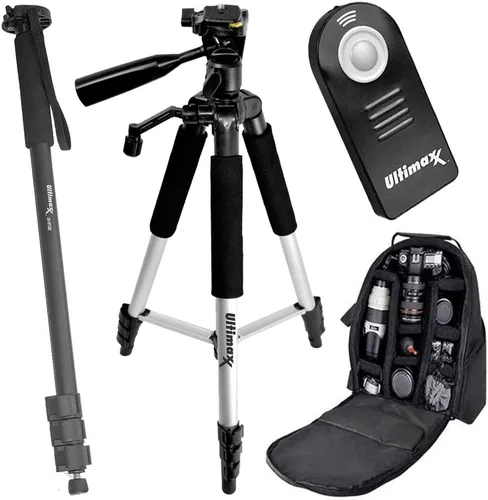 Vista 3 de Ultimaxx Kit de accesorios de 2.283 in para Canon EOS 70D, 80D, 90D, 5DS, 5DSR, 6D, 6D Mark II, 7D, 7D Mark II y más; incluye: 2 baterías LP-E6