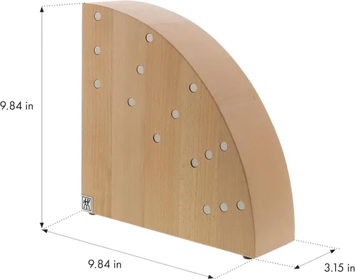 Vista 4 de ZWILLING Bloque de cuchillos italiano, 10" x 10" x 16", madera de haya natural