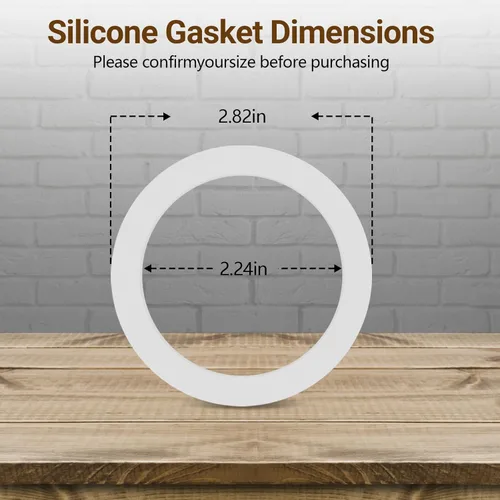Vista 3 de Anillo de sellado de junta de repuesto para cafeteras de aluminio Bialetti Moka Express Dama 6 tazas de silicona de grado alimenticio de repuesto