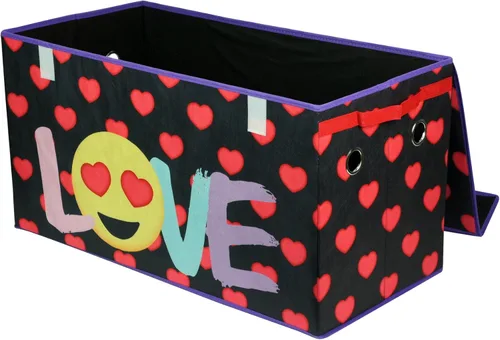 Vista 94 de Idea Nuova Cocomelon - Baúl plegable de almacenamiento de juguetes para niños, duradero con tapa