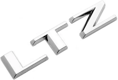 Vista 5 de Yoaoo 1 emblema de placa de identificación de letra LTZ negra OEM 2008-2015 compatible con Silverado Yukon Sierra brillante