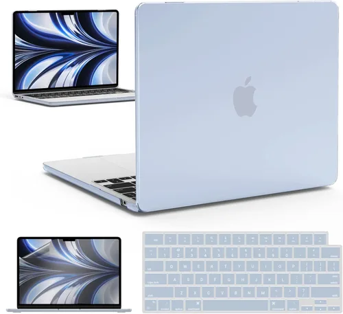 Vista 20 de IBENZER Compatible con MacBook Air 2025 2024 2023 de 15 pulgadas M4 A3241 M3 A3114 M2 A2941, funda rígida y cubierta de teclado y película