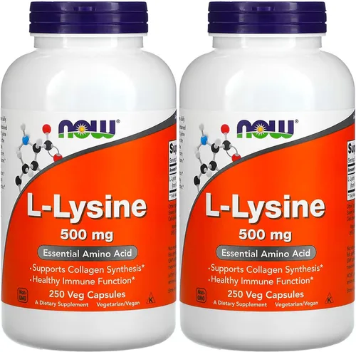 Vista 4 de Ahora L-Lisina 500 mg, 250 Cápsulas