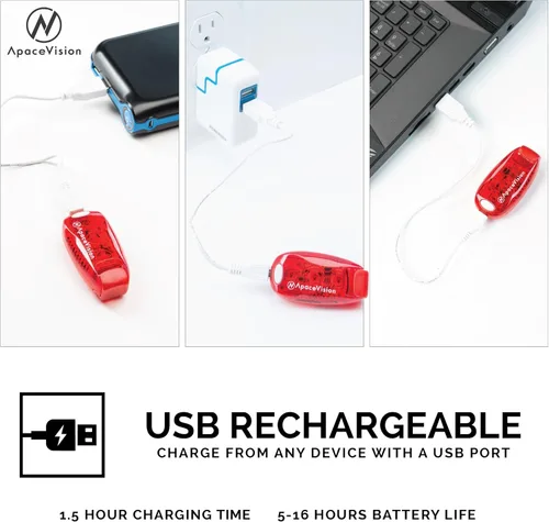 Vista 4 de Paquete de 2: luces LED de seguridad + chalecos reflectantes