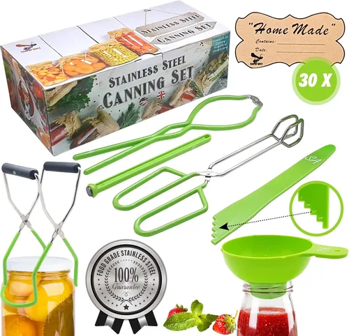 Supa Ant Suministros de enlatado - Juego de iniciación de acero inoxidable de grado alimenticio ensamblado y certificado en Estados Unidos para