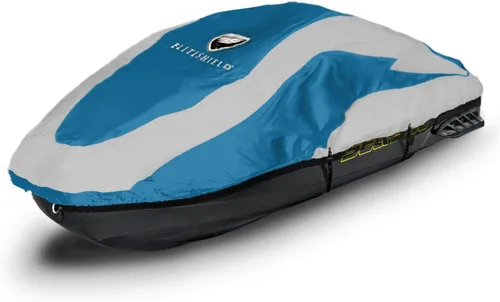 Vista 15 de EliteShield Funda para Jet Ski Remolcable, Cubierta PWC de Poliéster 600D Teñido en Solución de Grado Marino Resistente e Impermeable, Se Adapta
