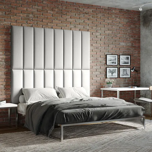 Vista 119 de Jaxx Panelist - Cabecero acolchado moderno, juego de 4 paneles para montar en la pared (cada uno de 11.25 x 38 pulgadas), tamaño King