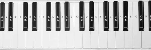 Vista 4 de Teclado de práctica y tabla de notas para Behind the Piano Keys