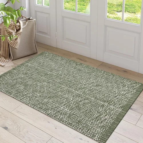 Vista 21 de LEEVAN Alfombra de Pasillo de Cocina Lavable, 2' x 4.3' Alfombras de Baño Bohemias de Algodón Tostado Reversible para Entrada, Alfombra de Pasillo