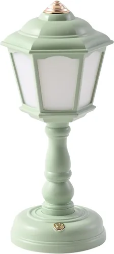 Vista 10 de Mini lámpara de escritorio vintage, lámpara de escritorio LED, lámpara de mesa regulable, lámpara de lectura con puerto de carga USB, control