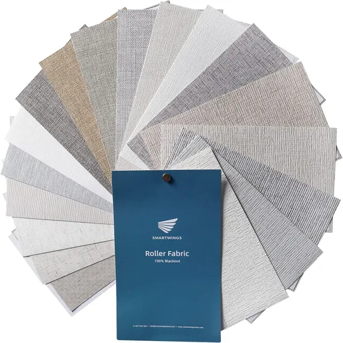 Vista 41 de SmartWings Persianas Motorizadas con Sombras para Ventana Control Remoto Funciona con Thread Apple Homekit Z-Wave Alexa 100% Blackout de Doble Cara