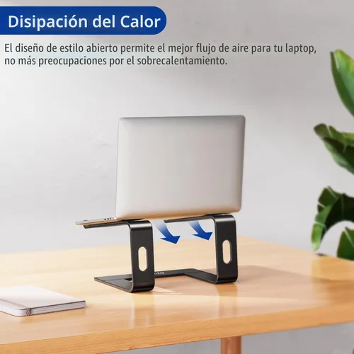 Vista 6 de BESIGN LS03 - Soporte elevador de aluminio para laptop, ergonómico y desmontable, elevador para computadora, compatible con MacBook Air Pro, Dell