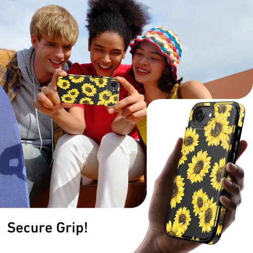 Vista 1168 de LETO para iPhone 15 Pro Funda tipo cartera - Tapa tipo folio con patada - Diseños de moda - Tarjetero - Funda protectora para mujeres y niñas - 6.1