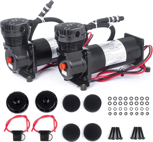 Vista 10 de 200PSI 1/4 NPT Compresor de Aire de Alta Presión para Tren/Camión/Coche 12V Negro