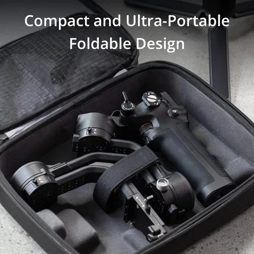 Vista 2 de DJI RSC 2 - Estabilizador cardán de 3 ejes para cámara réflex digital y sin espejo, Nikon, Sony, Panasonic, Canon, Fujifilm, carga útil de 6.6