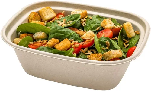 Vista 6 de Restaurantware Solo tapas: tapas de cúpula de plástico Pulp Tek, 100 tapas desechables para contenedores, los contenedores se venden por separado