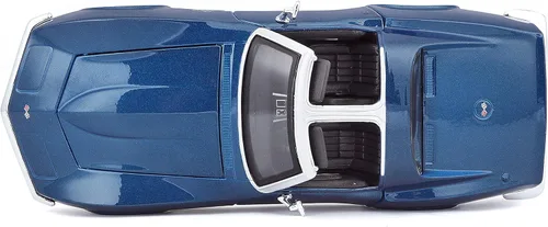 Vista 8 de Maisto 1/24 Edición Especial 1970 Chevrolet Corvette - Azul