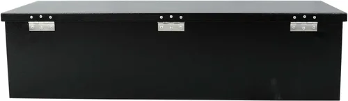Vista 32 de 24"X18"X18" Black Steel Truck Underbody Flatbox Pickup Tool Box RV ATV Trailer Storage Tools with T-Handle Latch, Job Tool Chest