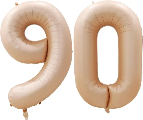 Vista 77 de GOER Globos con el número 80 para decoraciones de fiesta de cumpleaños número 80, globos de helio de aluminio jumbo de 42 pulgadas para 80 Oro rosa