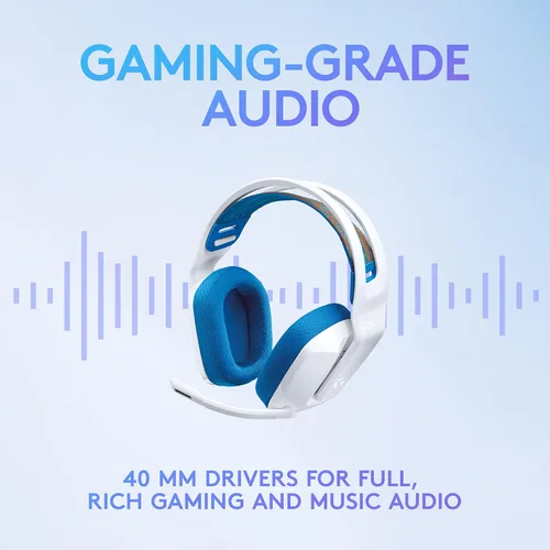 Vista 10 de Logitech G335 - Auriculares con cable para videojuegos, micrófono abatible, conector de audio de 3.5 mm, almohadillas de espuma viscoelástica