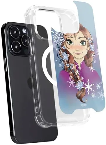 Vista 2 de Skinit Phone Case Compatible with MagSafe iPhone 15 Pro - Officially Licensed Disney Frozen Anna Portrait Design