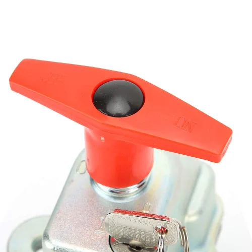 Vista 9 de Interruptor de desconexión de batería, interruptor de desconexión maestro universal de 12-24 V 250 A, batería de metal ABS, encendido y apagado