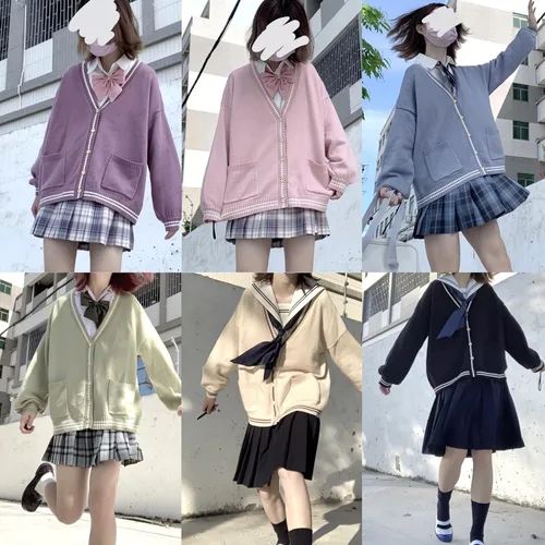 Vista 4 de Cárdigan japonés de anime para mujer, suéter lindo de gran tamaño, S-2XL