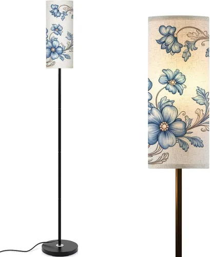 Vista 7 de Lámpara de pie para sala de estar, retro, años 60, 70, abstracto, vintage, ondulado, estilo psicodélico, estilo psicodélico, lámpara de pie