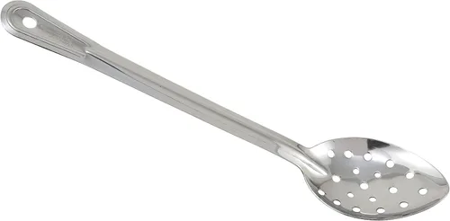 Vista 13 de Winco Prime Cuchara para hilvanar de acero inoxidable, NSF, perforada, 11 pulgadas