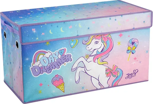 Vista 74 de Idea Nuova Cocomelon - Baúl plegable de almacenamiento de juguetes para niños, duradero con tapa