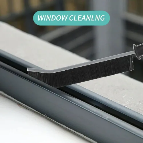 Vista 2 de 9 piezas de cepillo de limpieza de hendiduras, cepillo de huecos de baño, herramientas de limpieza de ranura de mano, herramienta de cepillo