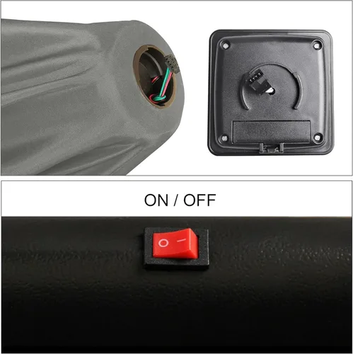 Vista 86 de Blissun Sombrilla solar de 9 pies, sombrilla de patio con 32 luces LED, sombrilla de mercado de mesa, sombrilla al aire libre para jardín, terraza