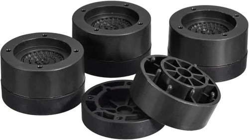 Vista 18 de uxcell Juego de 4 elevadores redondos para muebles, altura de 1.97 pulgadas, elevadores de cama ajustables para marco de cama, mesa, escritorio