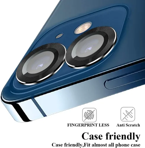 Vista 7 de Protector de lente de cámara compatible con iPhone 12 mini (5.4 pulgadas)/12 (6.1 pulgadas)/11 (6.1 pulgadas), protector de pantalla de vidrio