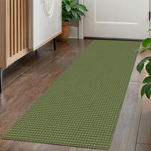 Vista 98 de KOZYFLY - Tapetes de pasillo bohemios, lavables, con respaldo de goma antideslizante, de algodón, para interiores, puerta trasera, habitación